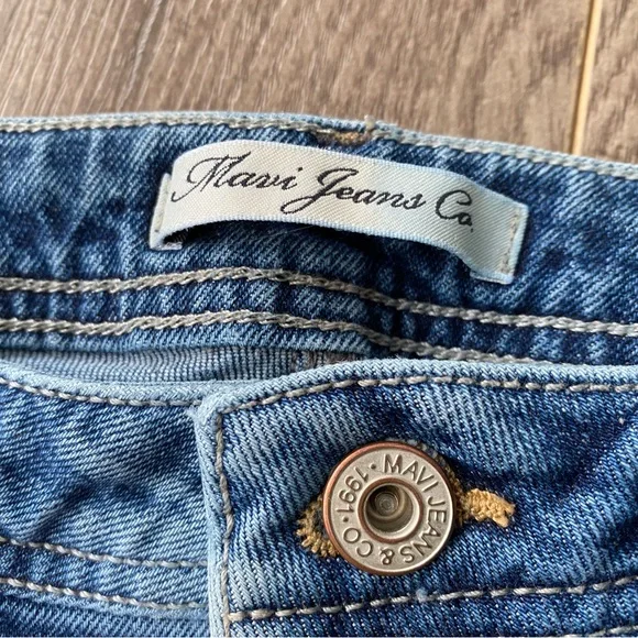 Mavi jeans Tess high rise skinny cropped with fringe and embroidery size 27-28 - Picture 6 of 16